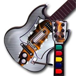 WraptorSkinz Ripped Metal Fire TM Skin fits All PS2 SG Guitars Controllers (GUITAR NOT INCLUDED)s