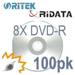 Bastens Ritek RiData 8X DVD-R silver matte non-printable in 50pc/cakebox