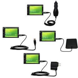 Gomadic Road Warrior Kit for the HTC X7501 includes a Car & Wall Charger AND USB cable AND Battery Extender