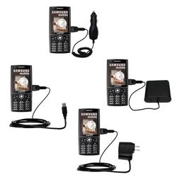 Gomadic Road Warrior Kit for the Samsung SGH-i550w includes a Car & Wall Charger AND USB cable AND Battery E