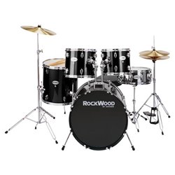 Rockwood Rwd-bk 5-piece Drum Kit (rwd, Black)