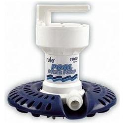 Rule 1800 Pool Cover Pump W/ 24' Cord Wide Base 110V