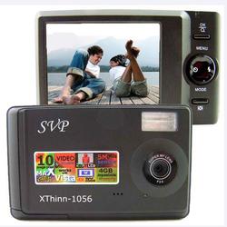 SVP Xthinn 1056 Black - 10 MP Max. Digital Camera/ Video Recorder/ 4X Digital Zoom/ 2.5 LCD Screen