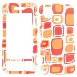 Wireless Emporium, Inc. Samsung Instinct M800 Orange Boxes Snap-On Protector Case Faceplate