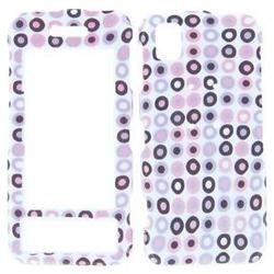 Wireless Emporium, Inc. Samsung Instinct M800 Purple Pink Polka Dots Snap-On Protector Case Faceplate