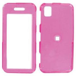 Wireless Emporium, Inc. Samsung Instinct M800 Trans. Hot Pink Snap-On Protector Case Faceplate