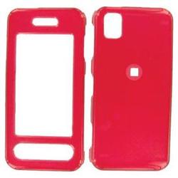 Wireless Emporium, Inc. Samsung Instinct M800 Trans. Red Snap-On Protector Case Faceplate