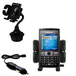 Gomadic Samsung SGH-i780 Auto Cup Holder with Car Charger - Uses TipExchange