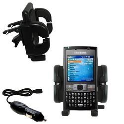Gomadic Samsung SGH-i780 Auto Vent Holder with Car Charger - Uses TipExchange
