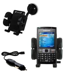 Gomadic Samsung SGH-i780 Auto Windshield Holder with Car Charger - Uses TipExchange