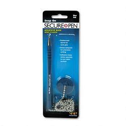 Mmf Industries Secure A Pen® Counter Pen with Base, Med. Point, Blue
