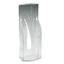 RubberMaid Self Advancing Brochure Holder, 4 1/2w x 2 7/8d x 12h, Clear