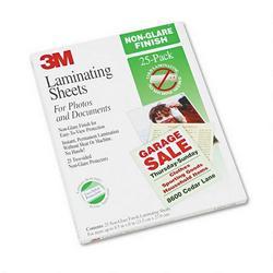 3M Self Sealing Matte Laminating Pouches for 8 1/2 x 11 Sheets, 9.6 mil., 25/Pack