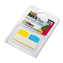 Redi-Tag/B. Thomas Enterprises Self-Stick Removable Index Tabs, Write-On, 1-1/16 x 1-1/4 , Asstd. Colors, 48/Pack