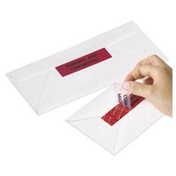 Redi-Tag/B. Thomas Enterprises Self Stick Security Seals, 1 x 3 5/8, 5/Sheet, 10 Sheets/Pack