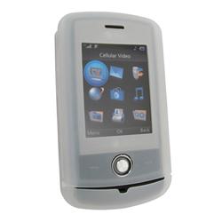 Eforcity Silicone Skin Case for LG Shine CU720, Clear White by Eforcity