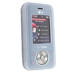 Eforcity Silicone Skin Case for LG VX8550, Clear White by Eforcity