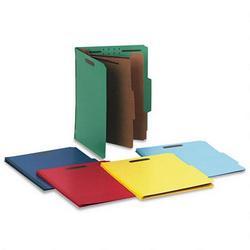 Smead Manufacturing Co. Six Section Pressboard Classification Folders, Letter, Assorted Colors, 10/Box