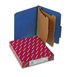Smead Manufacturing Co. Six Section Pressboard Classification Folders, Letter, Dark Blue, 10/Box (SMD14032)