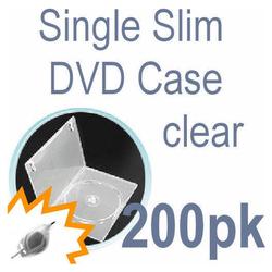 Bastens Slim DVD / CD Album Case super clear 7mm with overwrap single disc