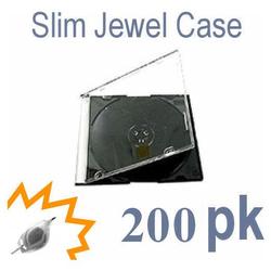 Bastens Slim Jewel CD / DVD Case black tray 5.2mm single