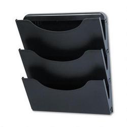 RubberMaid Smart File® 3 Pocket Wall File Set, Letter Size, Ebony