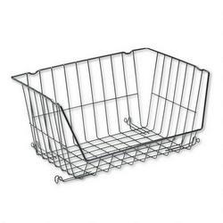 RubberMaid SpaceMaker™ Stackable Large Wire Basket, 16w x 11d x 8h, Black