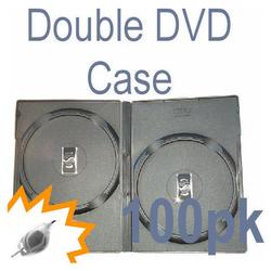 Bastens Standard Double / 2 disc DVD / CD Album Case black 15mm with overwrap