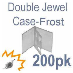 Bastens Standard Double / 2 disc Jewel CD / DVD Case frosted tray
