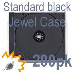 Bastens Standard single CD / DVD jewel case black tray