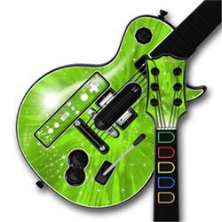 WraptorSkinz Starduct Green Skin by TM fits Nintendo Wii Guitar Hero III (3) Les Paul Controller (GU