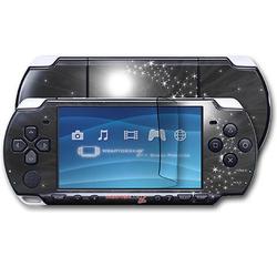WraptorSkinz Stardust Black Skin and Screen Protector Kit fits Sony PSP Slim