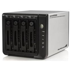 STARTECH.COM Startech.com InfoSafe SAT3540ER 4-Bay RAID HD Enclosure - Network Storage Enclosure - 4 x - Internal - Silver