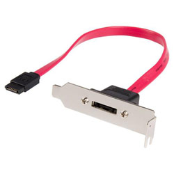 STARTECH.COM Startech.com eSATA to SATA Cable with Bracket - 1 x eSATA - 1 x SATA - 1ft