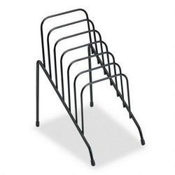 Fellowes Step File® Junior Wire Organizer Rack, 6 Sections, Black