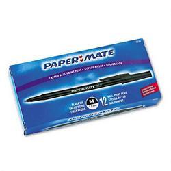 Papermate/Sanford Ink Company Stick Pens, Medium Point, Black Ink