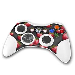 WraptorSkinz Strawberries on Black Skin by TM fits XBOX 360 Wireless Controller (CONTROLLER NOT INCL