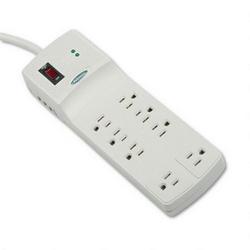 Fellowes Superior Workstation 8 Outlet Surge Protector, Phone/Fax Protection, Platinum
