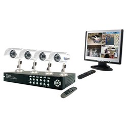 Swann SW244-4MD 4-Channel Digital Video Recorder - 4 x Camera, Digital Video Recorder, Monitor - 17 MPEG-4 Formats - 160GB Hard Drive