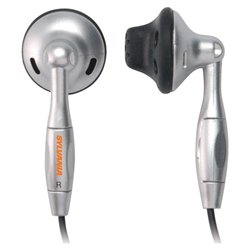 Sylvania SYL-185 Stereo Earphone - Connectivit : Wired - Stereo - Ear-bud - Silver