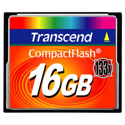 Transcend 16GB CompactFlash Card (133x)