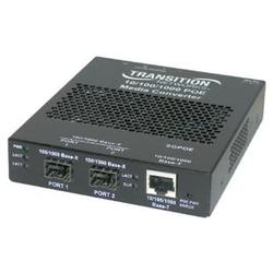 TRANSITION NETWORKS Transition Networks Power over Ethernet PSE Media Converter - 1 x RJ-45 , 1 x SC - 10/100/1000Base-T, 1000Base-LX