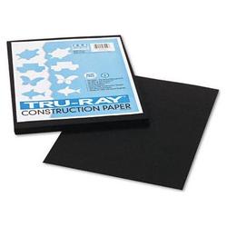 Riverside Paper Tru-Ray Construction Paper, 9 x 12 Sheets, Black