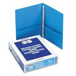 Esselte Pendaflex Corp. Twin Pocket Portfolios with Three Tang Fasteners, Light Blue, 25 per Box