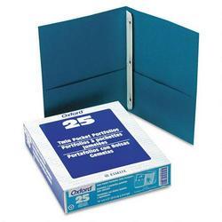 Esselte Pendaflex Corp. Twin Pocket Portfolios with Three Tang Fasteners, Teal, 25/Box