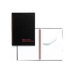 JOHN DICKINSON STATIONERY LTD. Twinwire Wirebound Hardcover Notebook, Black, 11 3/4 x 8 1/4