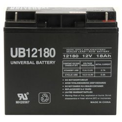 Universal UPG UB12180 Sealed Lead Acid Battery - Sealed Lead Acid - 18Ah - 12V DC - General Purpose Battery