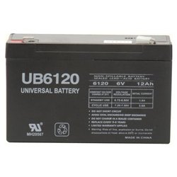 Universal UPG UB6120 Sealed Lead Acid Battery - Sealed Lead Acid - 12Ah - 6V DC - General Purpose Battery