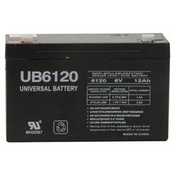 Universal UPG UB6120 Sealed Lead Acid General Purpose Battery - Sealed Lead Acid - 12Ah - 6V DC - General Purpose Battery