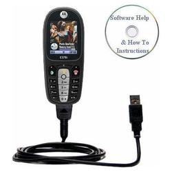 Bastens USB Sync Charge Cable for Motorola E378i with Help CD